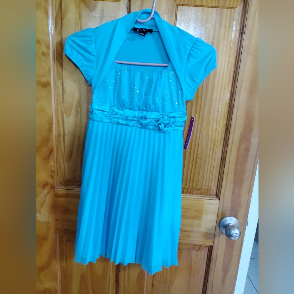 BCX girl blue dress, size 10